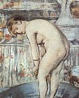 Eduard Manet Famous Paintings - Woman in a Tub